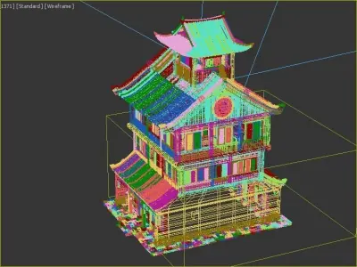 Ancient buildings Chinese Ancient architecture 3D model buy