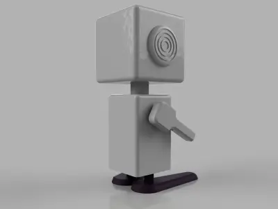 cute robot scifi 3D print model