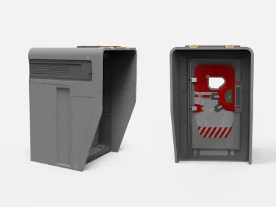 Sci fi door 12 3D model