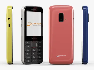 Micromax X245 Low-poly 3D model