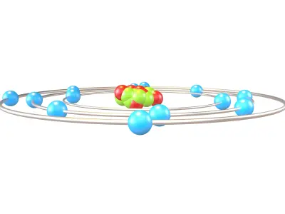 Aluminium Chemical Element v1 002 Low-poly 3D model