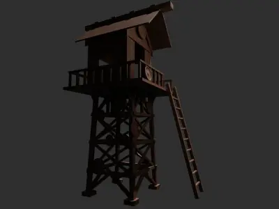 watch tower 3D model