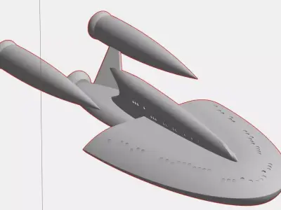 USS Adventure from star trek strange new worlds s3 3D print model