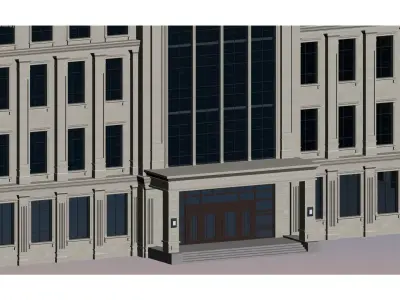 European-style architecture 3D model