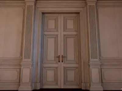 Neo Clasical VR Room Low-poly 3D model