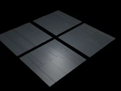 Greeble Plane Ship Panel Details Free 3D model