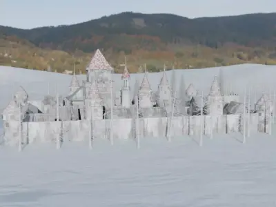 Winter Castle 3D model