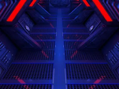 Sci Fi Corridor 3D model