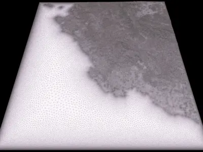 Mecca and the Red Sea coast of Saudi Arabia - tile n24 e37 3D model