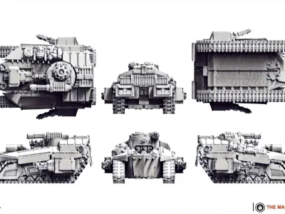 Cyberzerkers - Battle Tank 3D print model