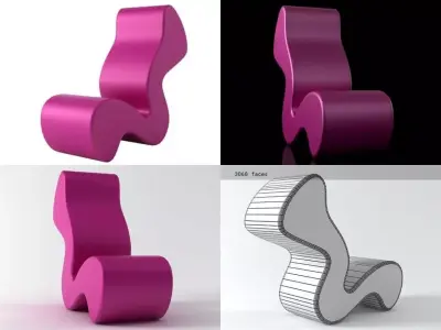 Phantom chair 3D model