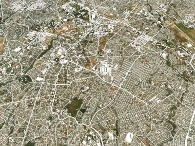 Cityscape Addis Ababa Ethiopia 3D model