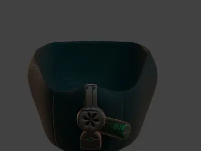 Gas mask helmet 3d model scifi Low-poly  Low-poly 3D model