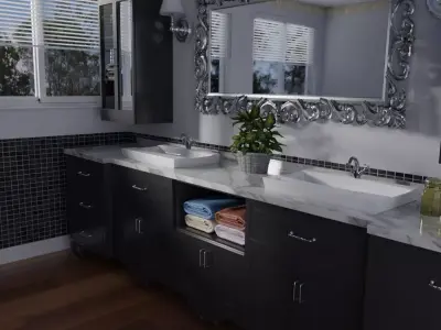 Modern Bathroom 3D model 3D model 2