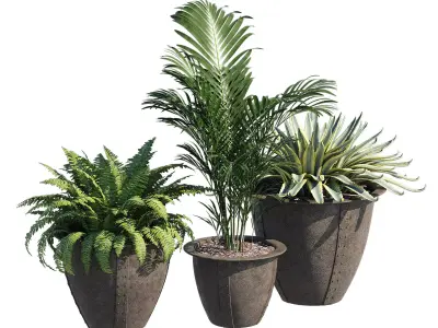 Fibreglass Norman Planter 3D model