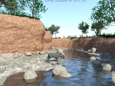 The creek DAZ 3D model