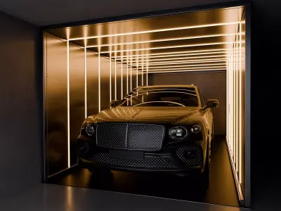 Car Led Garage 3D model