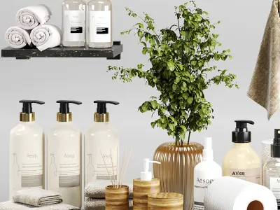 Bathroom accessories-set4 3D model