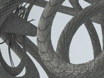 Sci-Fi Shapes - The Swirl 3D model