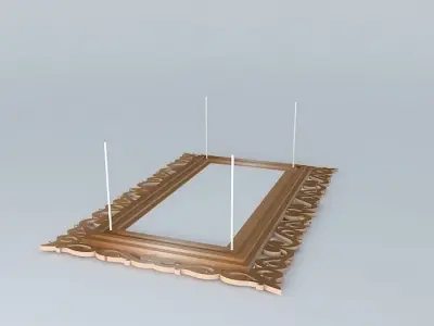 Pendant chandelier Frame Retro Free 3D model