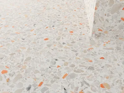 Terrazzo 3 marbled paper 3D model
