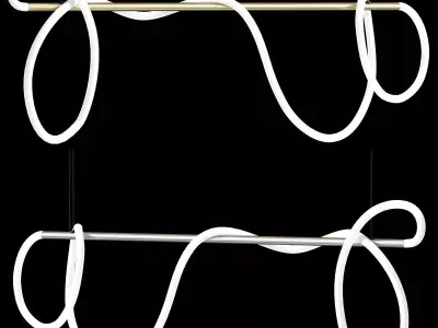 PROLED OPAL SHAPE LED pendant lamp Flex Strip 3D model