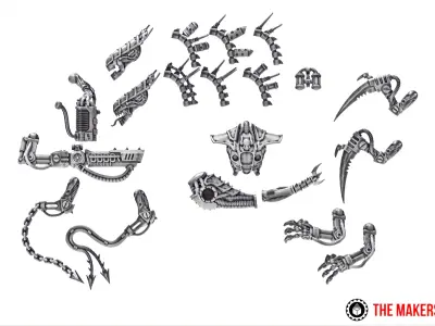 Iron Hive  - Warriors set2 and alpha version 3D print model