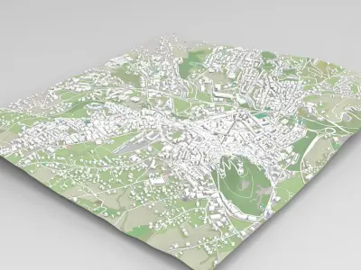 Cityscape Campobasso Italy 3D model