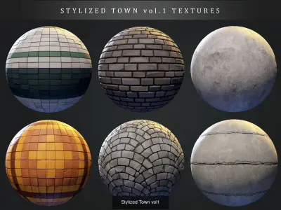 Stylized Town collection Texture