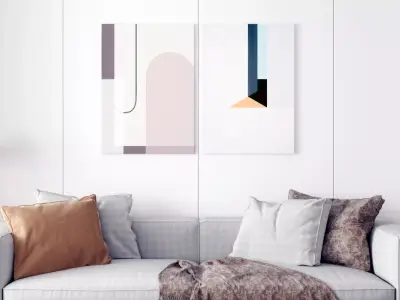 decorative Nordic painting 3D model