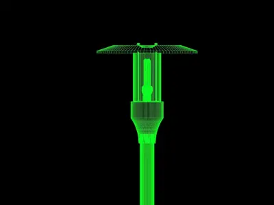 Street Light Low-poly 3D model