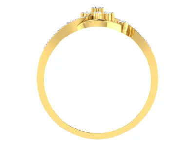 Women Ring Render 3dm STL OBJ FBX Details 3D print model 6