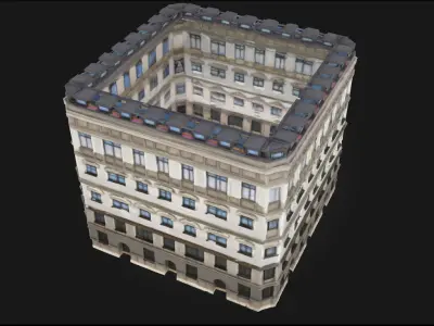 Corner Illusion Building  Architectural Trick for Eye-Catching  3D model