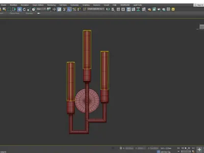 Hudson Valley Angler Wall Sconce Low-poly 3D model