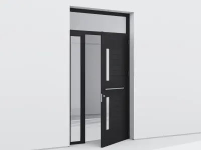 Aluminium door 191 3D model