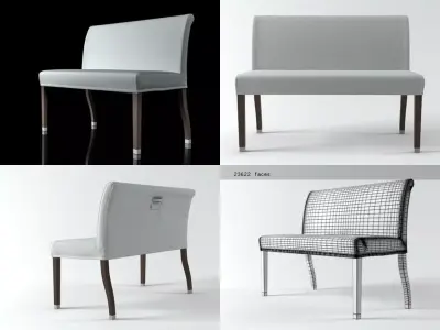 Linda bench 3D model