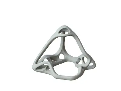 SciFi Cube Object No 62668 Low Poly Shape Low-poly 3D model