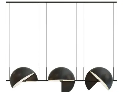 Pendant lamp Trapeze Triplette by oblure 3D model