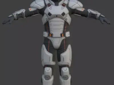 Astronaut Spacesuit 3D Model 3D model
