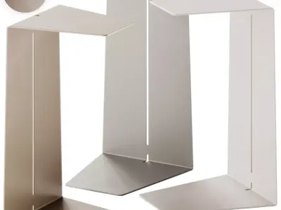 Diemme CLOCK Steel side table 3D model