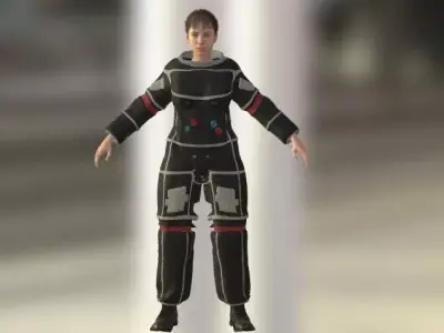 GIRL ASTRONAUT 3D model