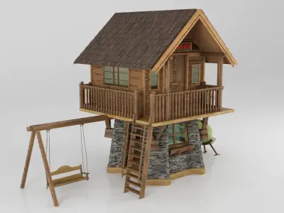 CHILDREN HUT  3D model