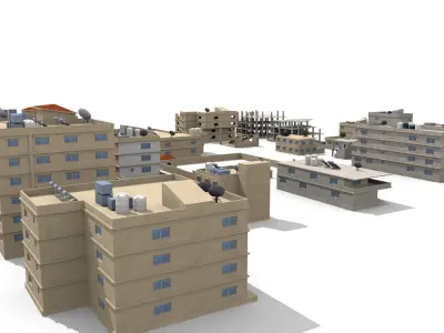 arabian city 27 Buildings 3D model