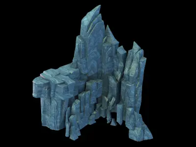 Peach Blossom Island - Cliff Wall 12 3D model