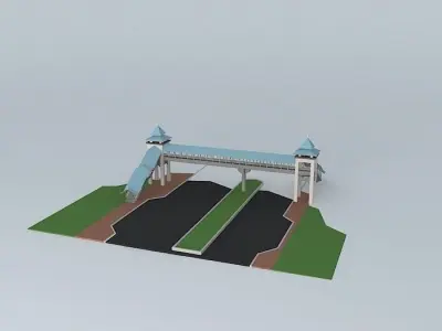 Pedestrian Bridge 1 3D model