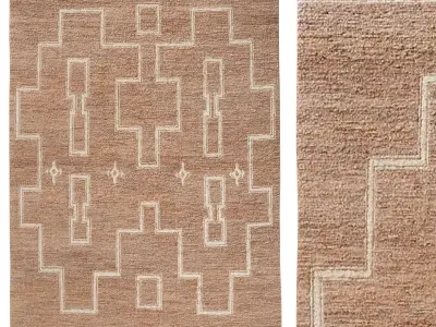 HAZAL JUTE RUG 3D model