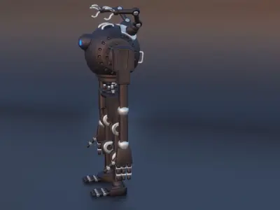 robo-titan robot with eyes 3D model