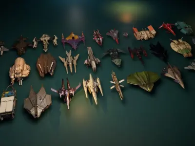 FLP set 1 - 30 objects 3D model