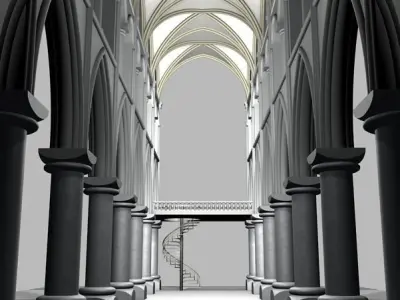 Structure cathedral 3D model