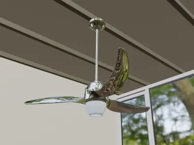 Gail Wave Ceiling Fan 3D model